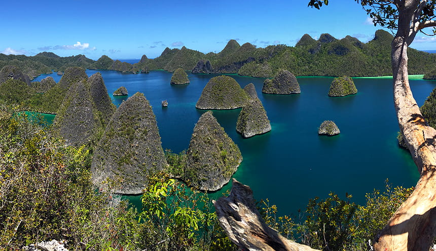 Panorama dall'isola di Wayag